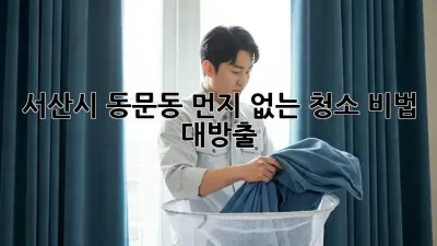 ✨ 서산시 동문동, 먼지 없는 청소 비법 대방출! 🏠