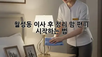 🏠월성동 이사 후 정리, 맘 편히 시작하는 법✨